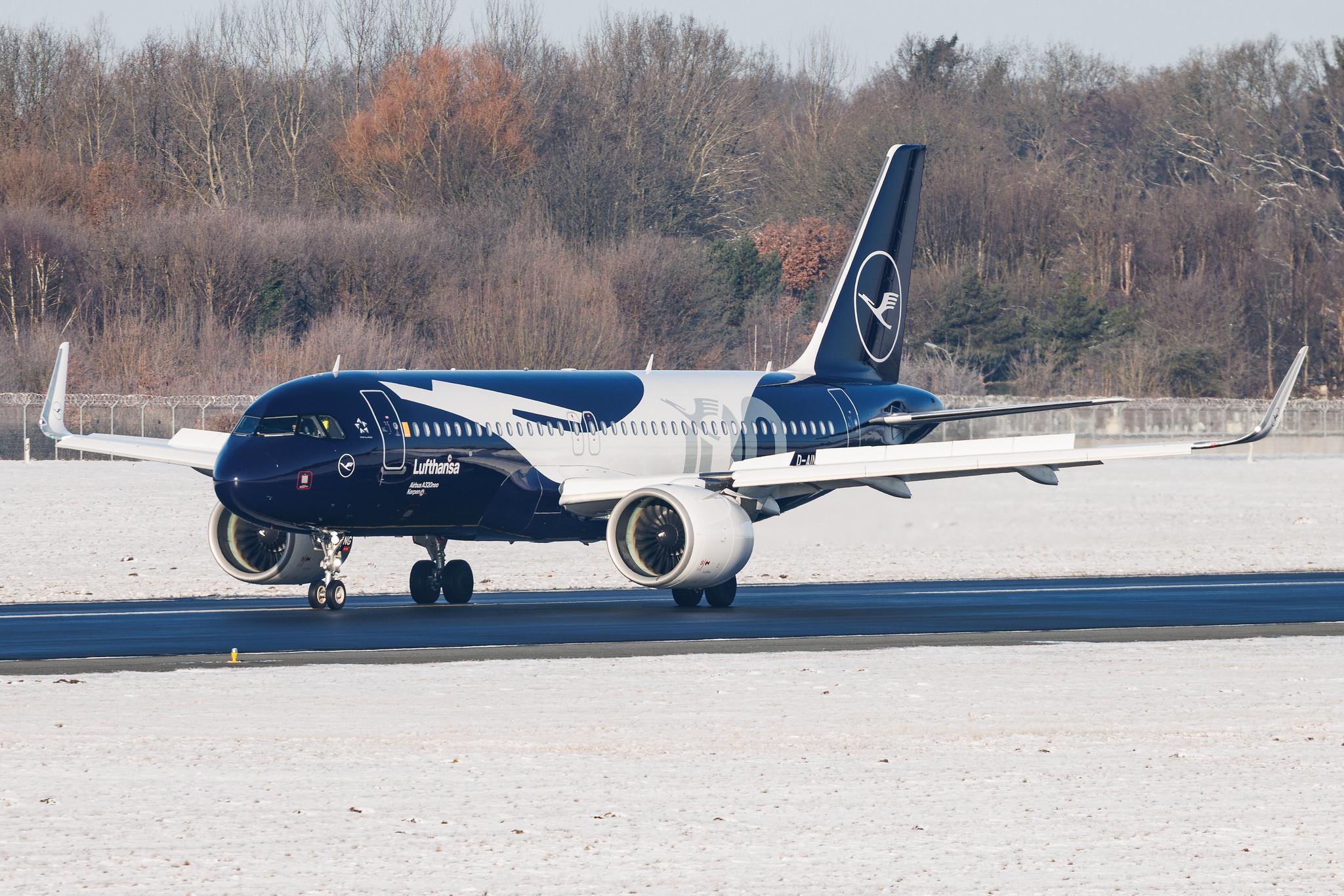 Hamburg Airport: Lufthansa (LH / DLH) | Livery: 100th Anniversary Livery | Airbus A320-271N A20N | D-AING | MSN 7588