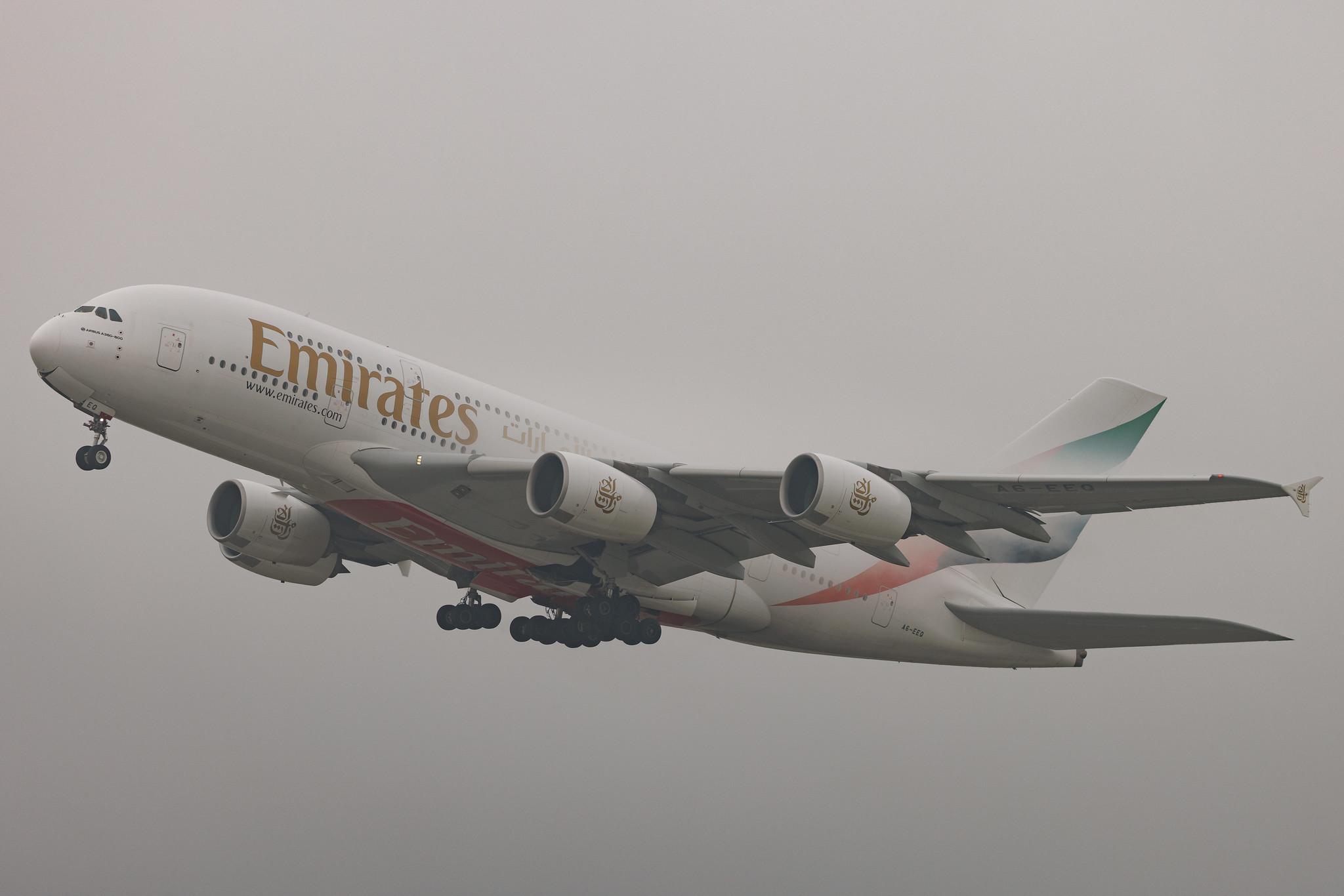 Flughafen Zürich: Emirates (EK / UAE) | Airbus A380-861 A388 | A6-EEQ | MSN 141