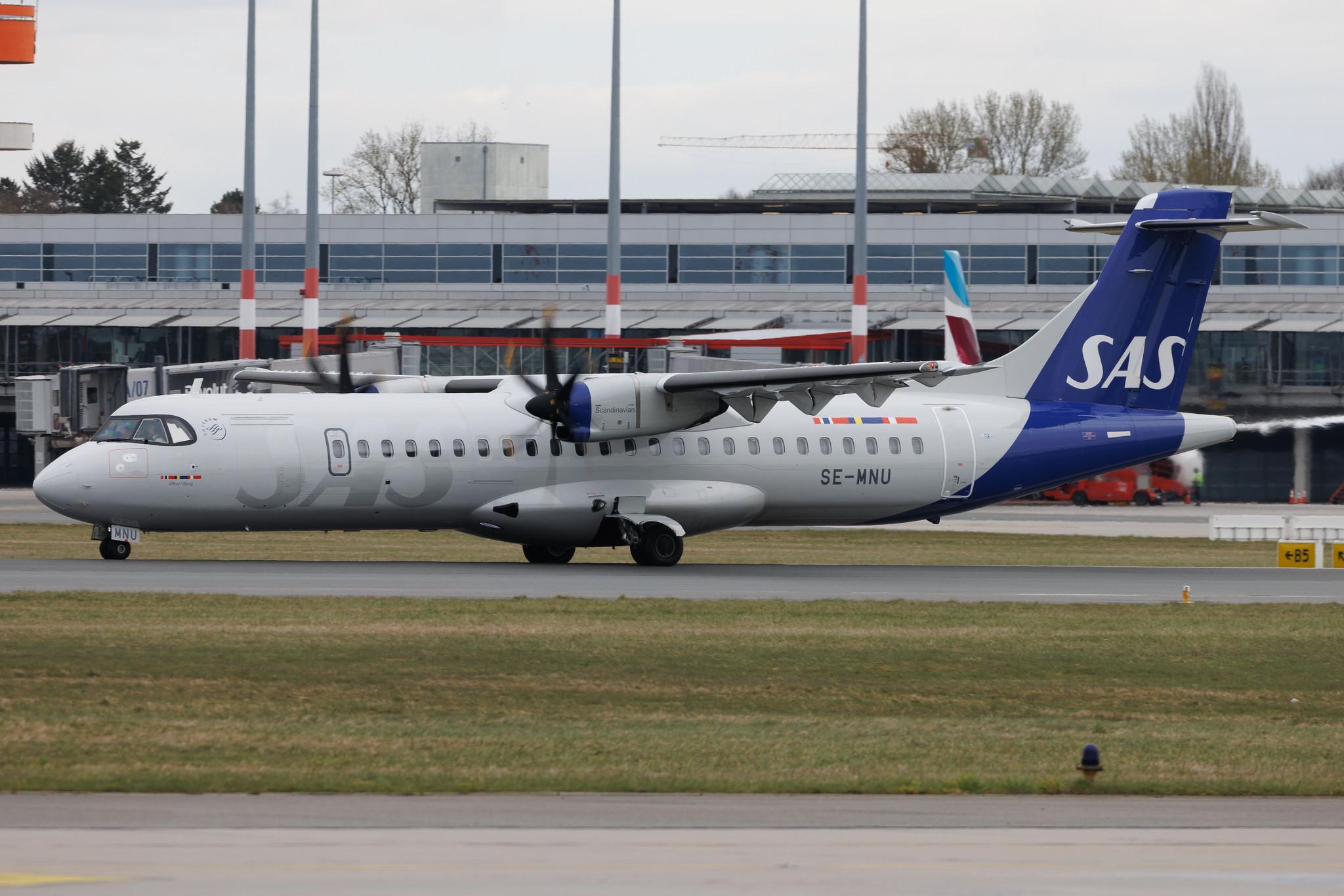 Hamburg Airport: SAS (SK / SAS) | Operator: BRA | ATR 72-600 AT76 | SE-MNU | MSN 1724