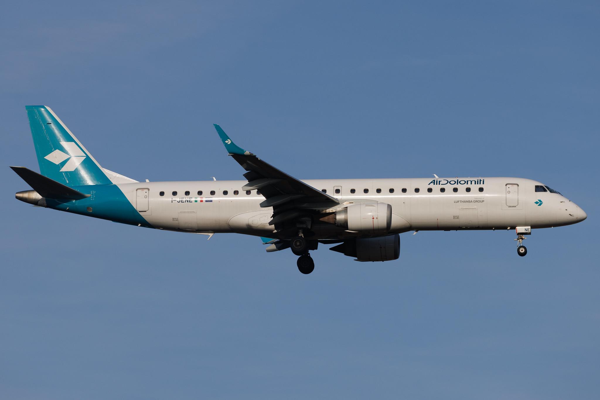 Frankfurt Airport: Air Dolomiti (EN / DLA) | Embraer E190LR E190 | I-JENE | MSN 19000333