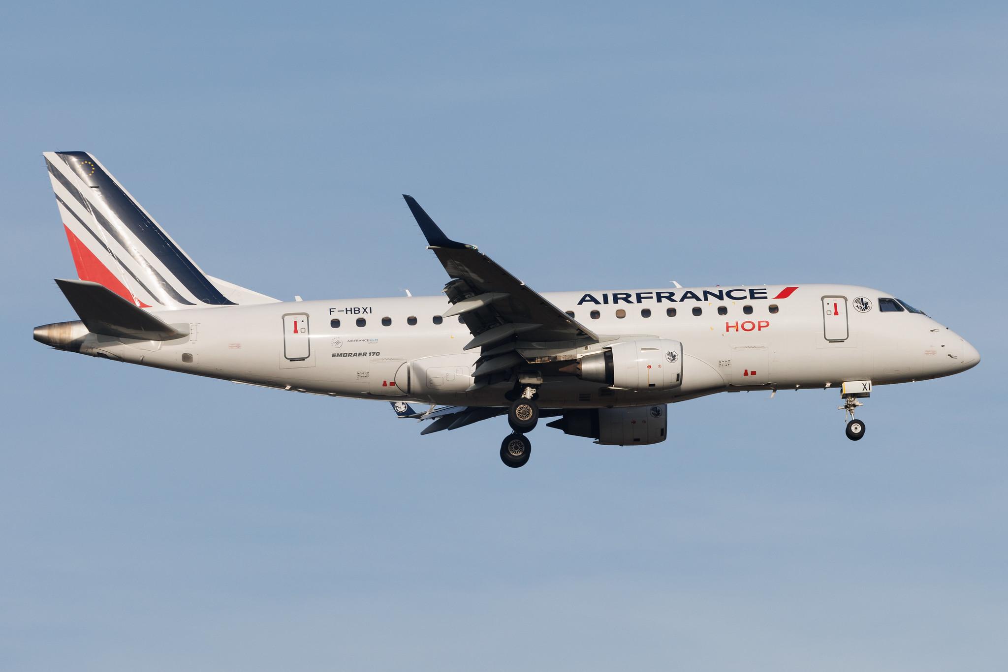 Frankfurt Airport: Air France (AF / AFR) | Operator: Air France Hop | Embraer E170STD E170 | F-HBXI | MSN 17000310