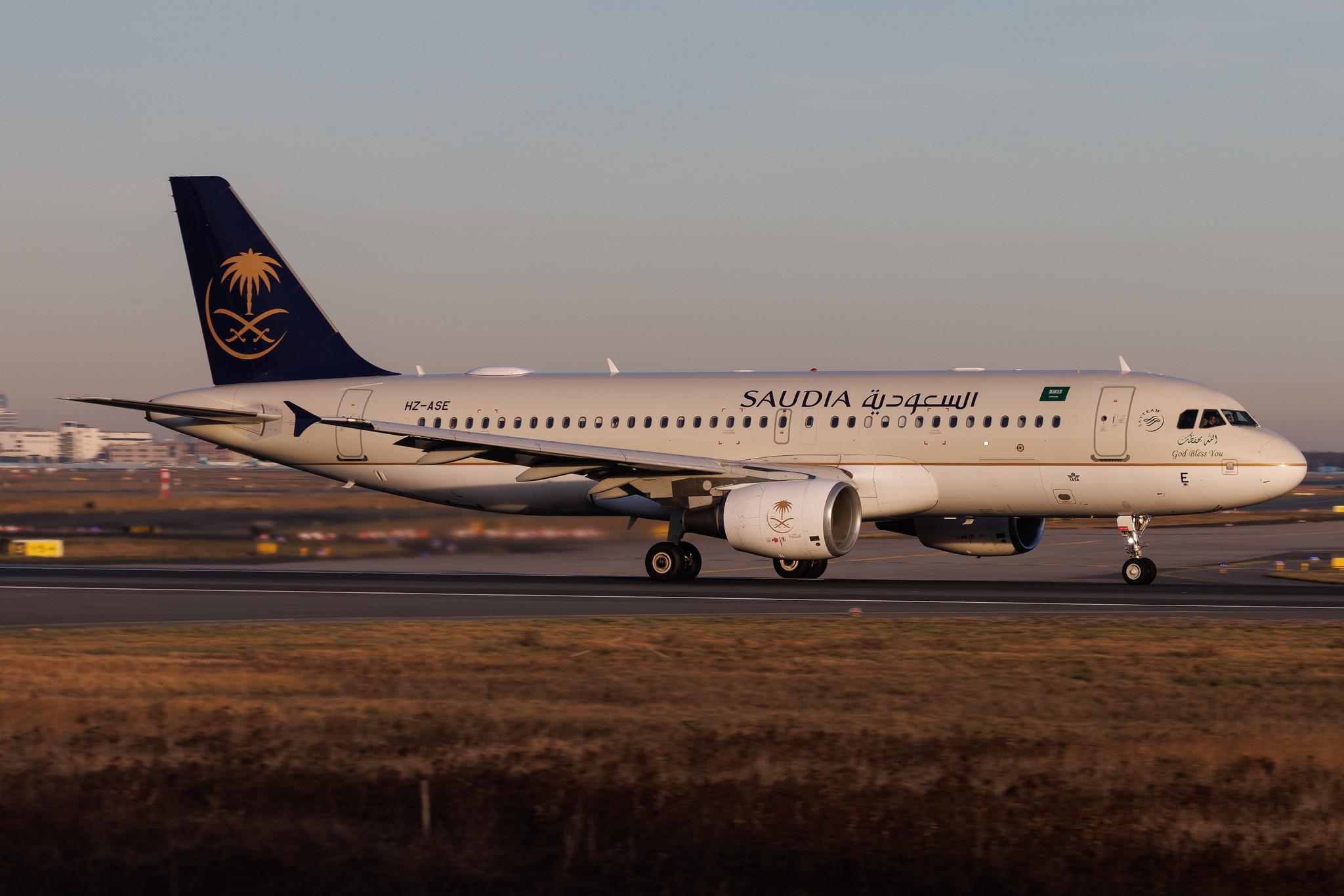 Frankfurt Airport: Saudia (SV / SVA) | Operator: Saudi Arabian Airlines | Airbus A320-214 A320 | HZ-ASE | MSN 4408