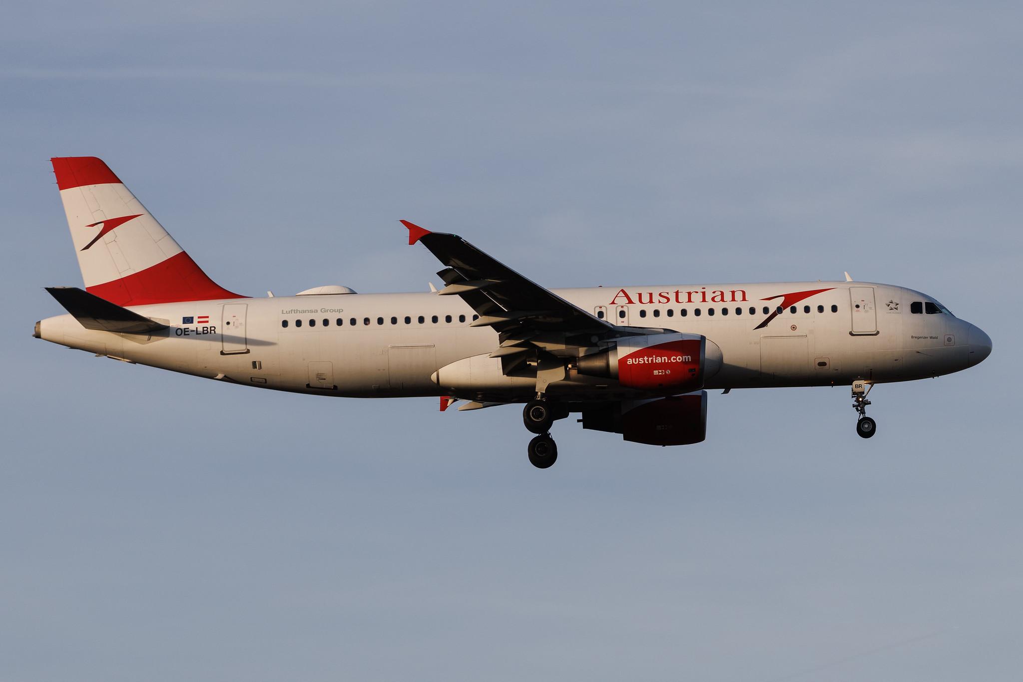 Frankfurt Airport: Austrian Airlines (OS / AUA) | Airbus A320-214 A320 | OE-LBR | MSN 1150