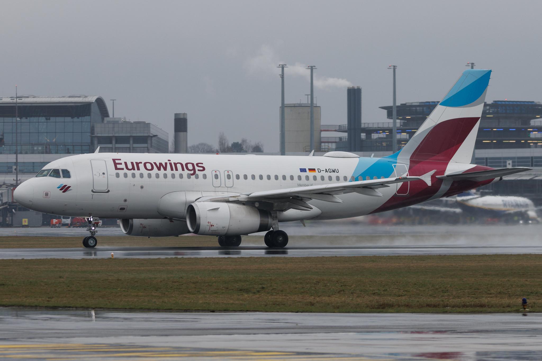 Hamburg Airport: Eurowings (EW / EWG) | Airbus A319-132 A319 | D-AGWU | MSN 5457