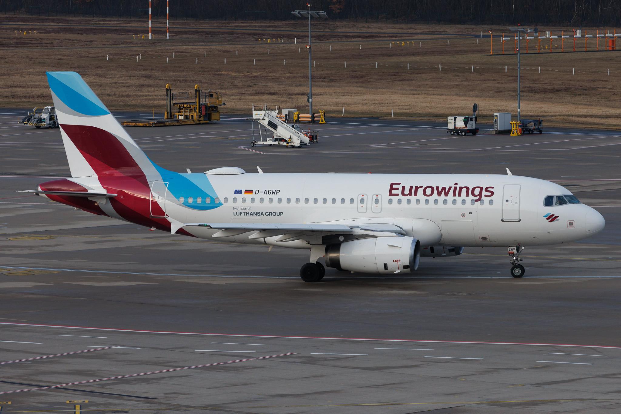 Köln Bonn Airport: Eurowings (EW / EWG) | Airbus A319-132 A319 | D-AGWP | MSN 04227