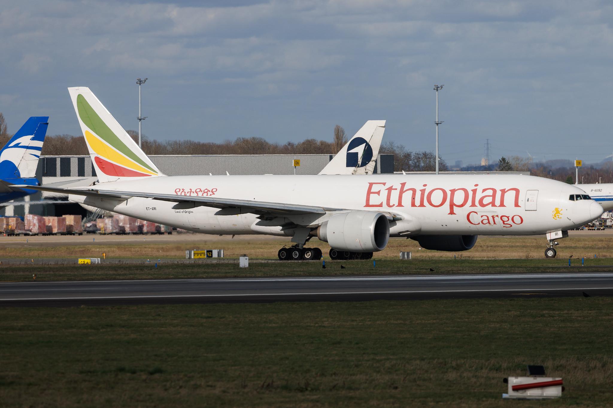 Liege Airport: Ethiopian Cargo (ET / ETH) | Operator: Ethiopian Airlines | Boeing 777-F60 B77L | ET-ARI | MSN 42032