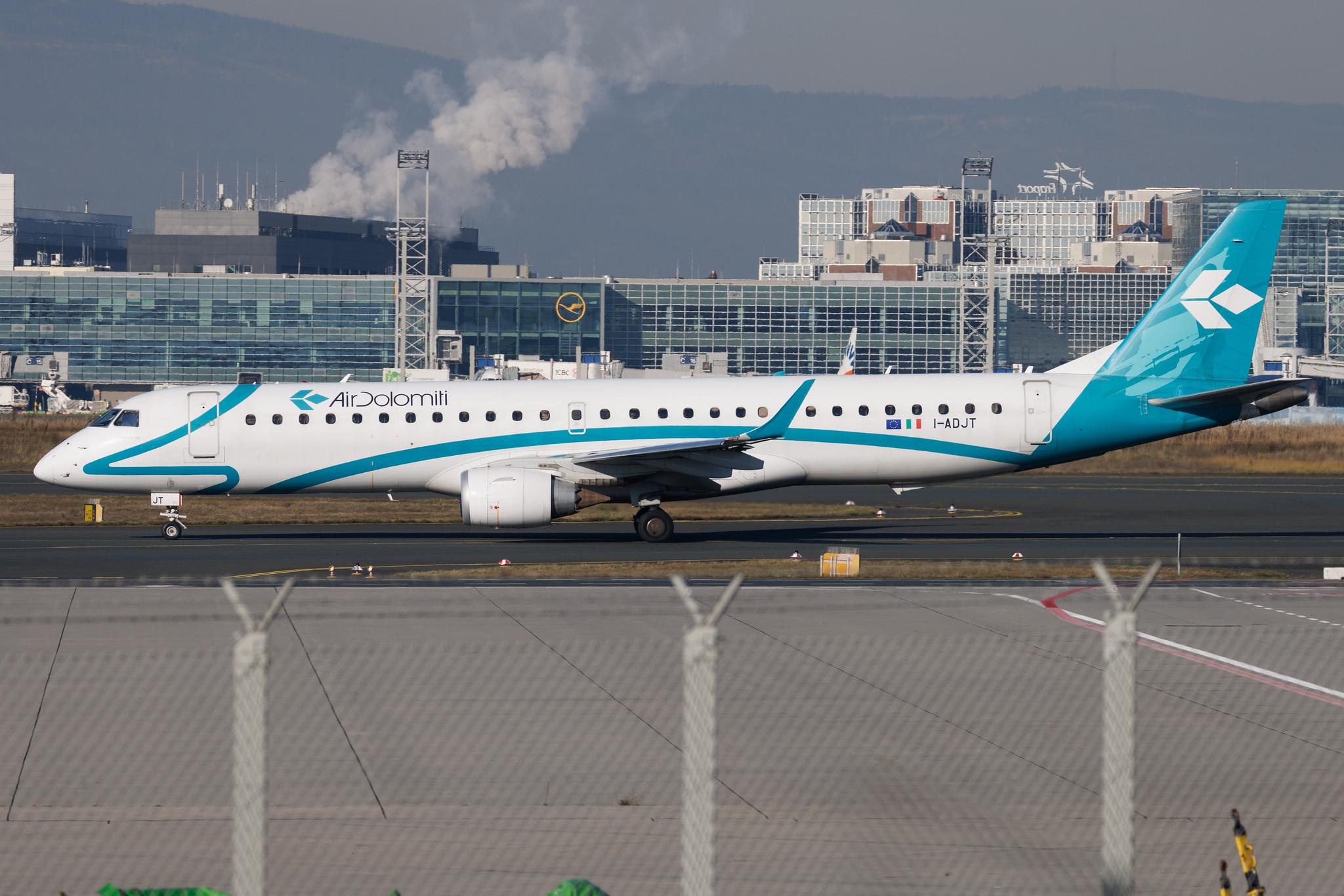 Frankfurt Airport: Air Dolomiti (EN / DLA) | Embraer E195LR E195 | I-ADJT | MSN 19000606