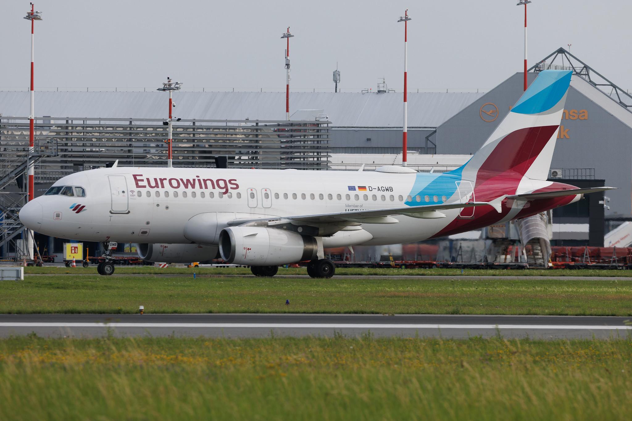 Hamburg Airport: Eurowings (EW / EWG) | Airbus A319-132 A319 | D-AGWG | MSN 3193