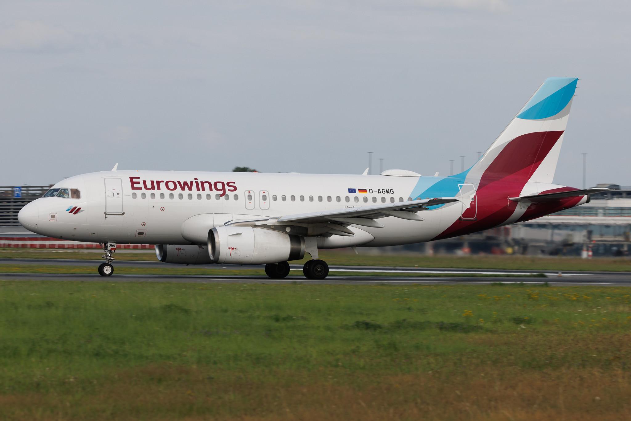 Hamburg Airport: Eurowings (EW / EWG) | Airbus A319-132 A319 | D-AGWG | MSN 3193