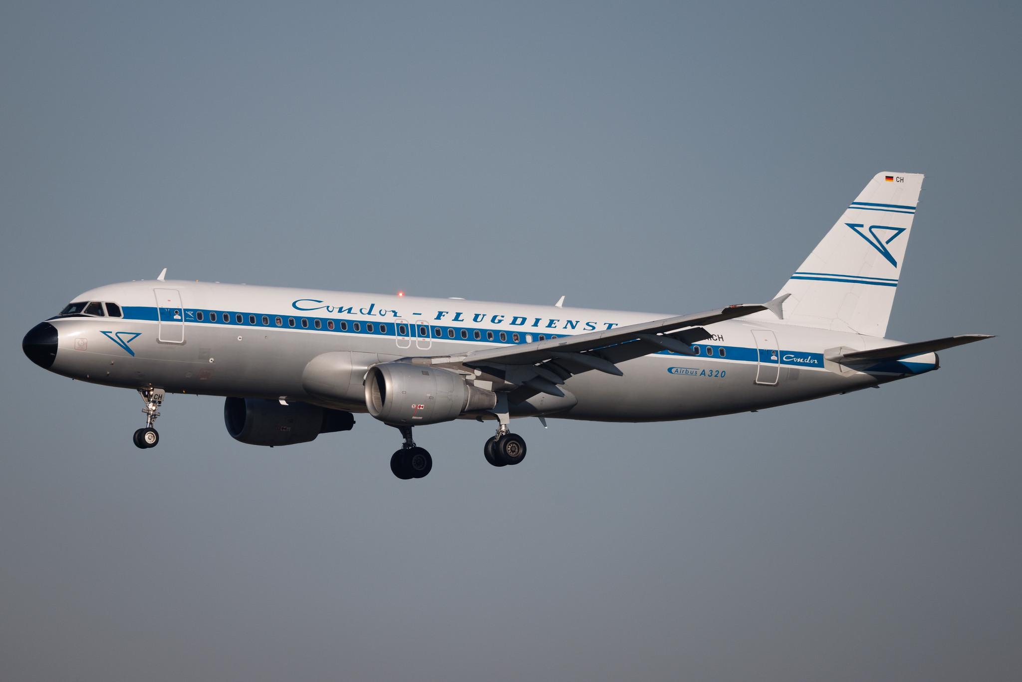 Frankfurt Airport: Condor (DE / CFG) | Livery: Retro Livery | Airbus A320-212 A320 | D-AICH | MSN 0971
