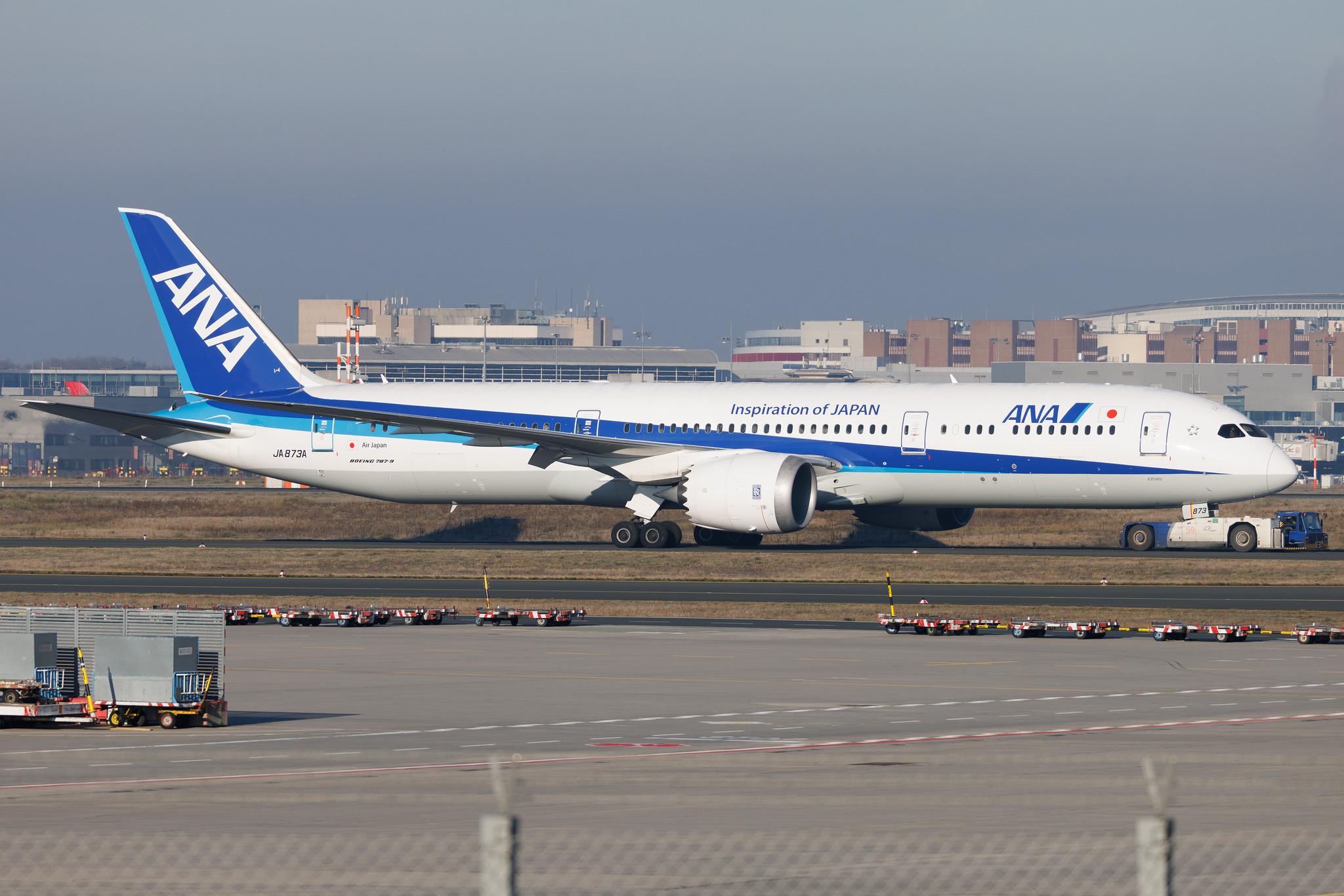 Frankfurt Airport: All Nippon Airways (NH / ANA) | Operator: Air Japan | Boeing 787-9 Dreamliner B789 | JA873A | MSN 34530