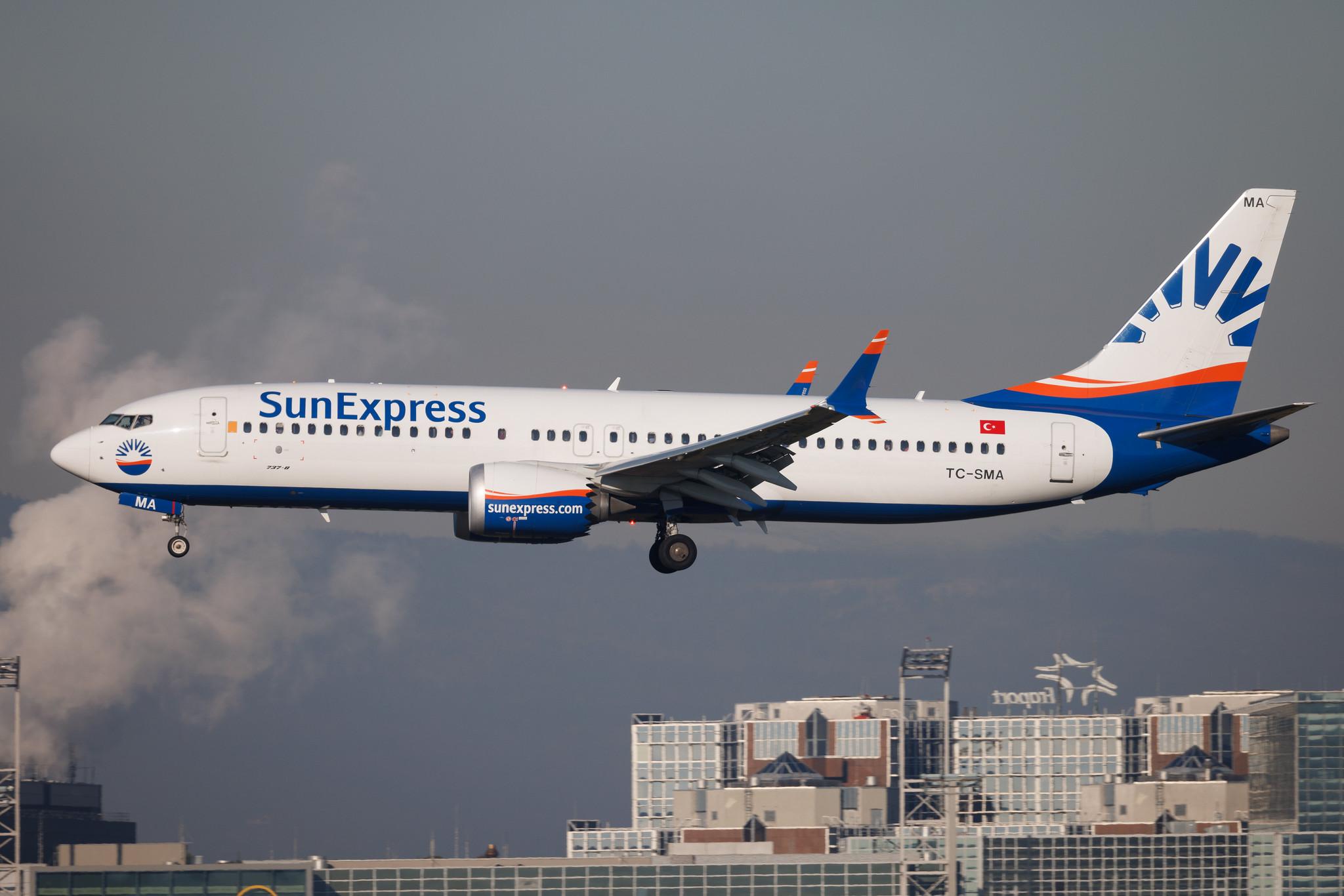 Frankfurt Airport: SunExpress (XQ / SXS) | Boeing 737 MAX 8 B38M | TC-SMA | MSN 63603
