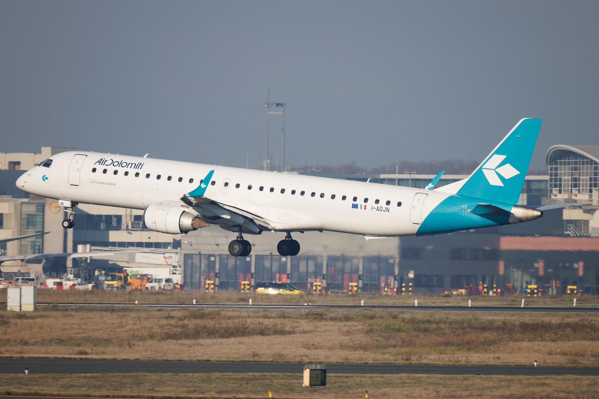 Frankfurt Airport: Air Dolomiti (EN / DLA) | Embraer E195LR E195 | I-ADJN | MSN 19000270