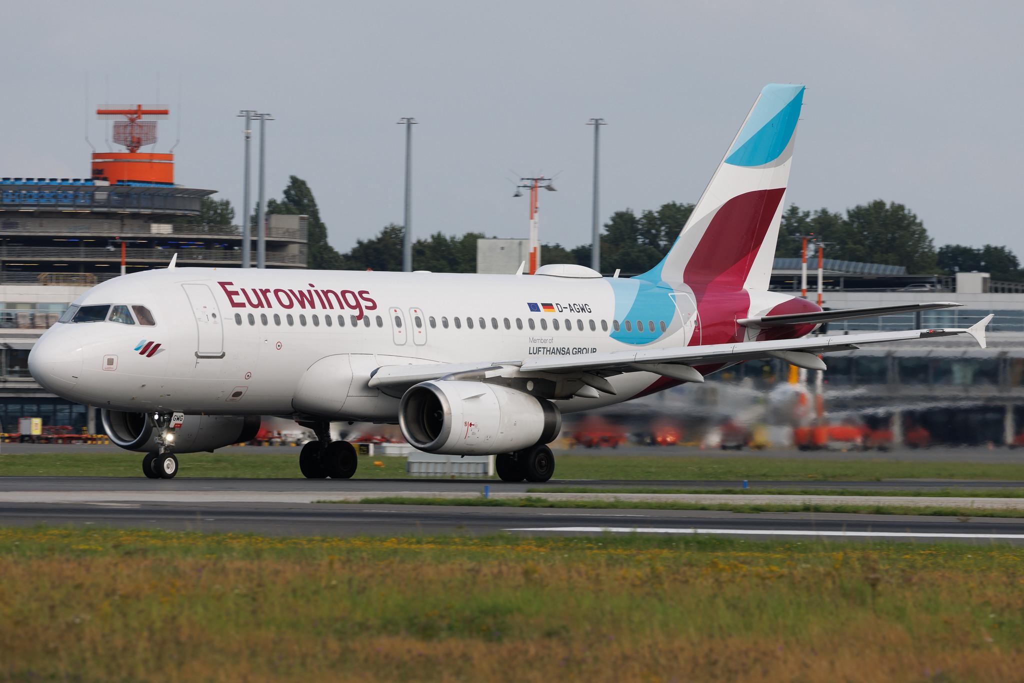 Hamburg Airport: Eurowings (EW / EWG) | Airbus A319-132 A319 | D-AGWG | MSN 3193