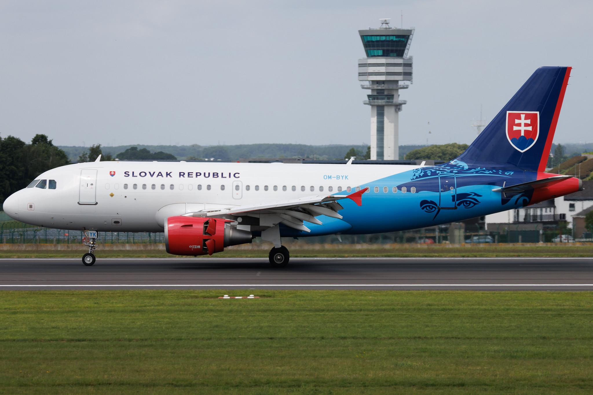 Brussels Airport: Slovak Government Flying Service (SSG) | Operator: Slovakia - Government | Airbus A319-115(CJ) A319 | OM-BYK | MSN 01485