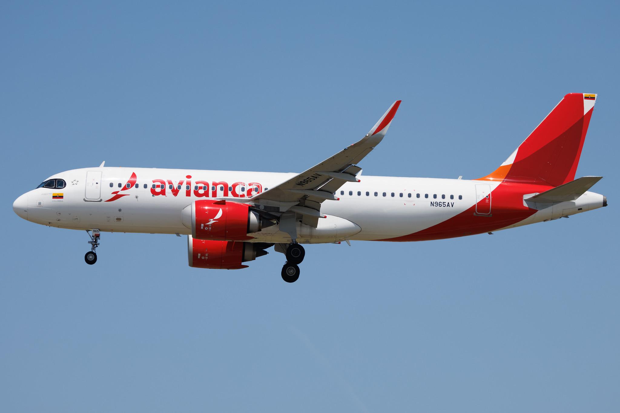 Los Angeles International Airport: avianca (AV / AVA) | Airbus A320-251N A20N | N965AV | MSN 11140