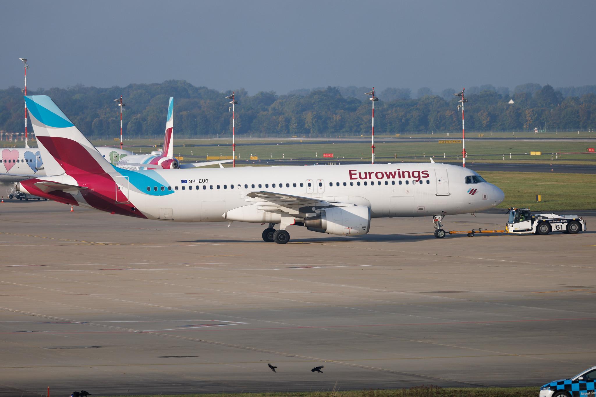 Düsseldorf Airport: Eurowings (EW / EWG) | Operator: Eurowings Europe | Airbus A320-214 A320 | 9H-EUO | MSN 03516