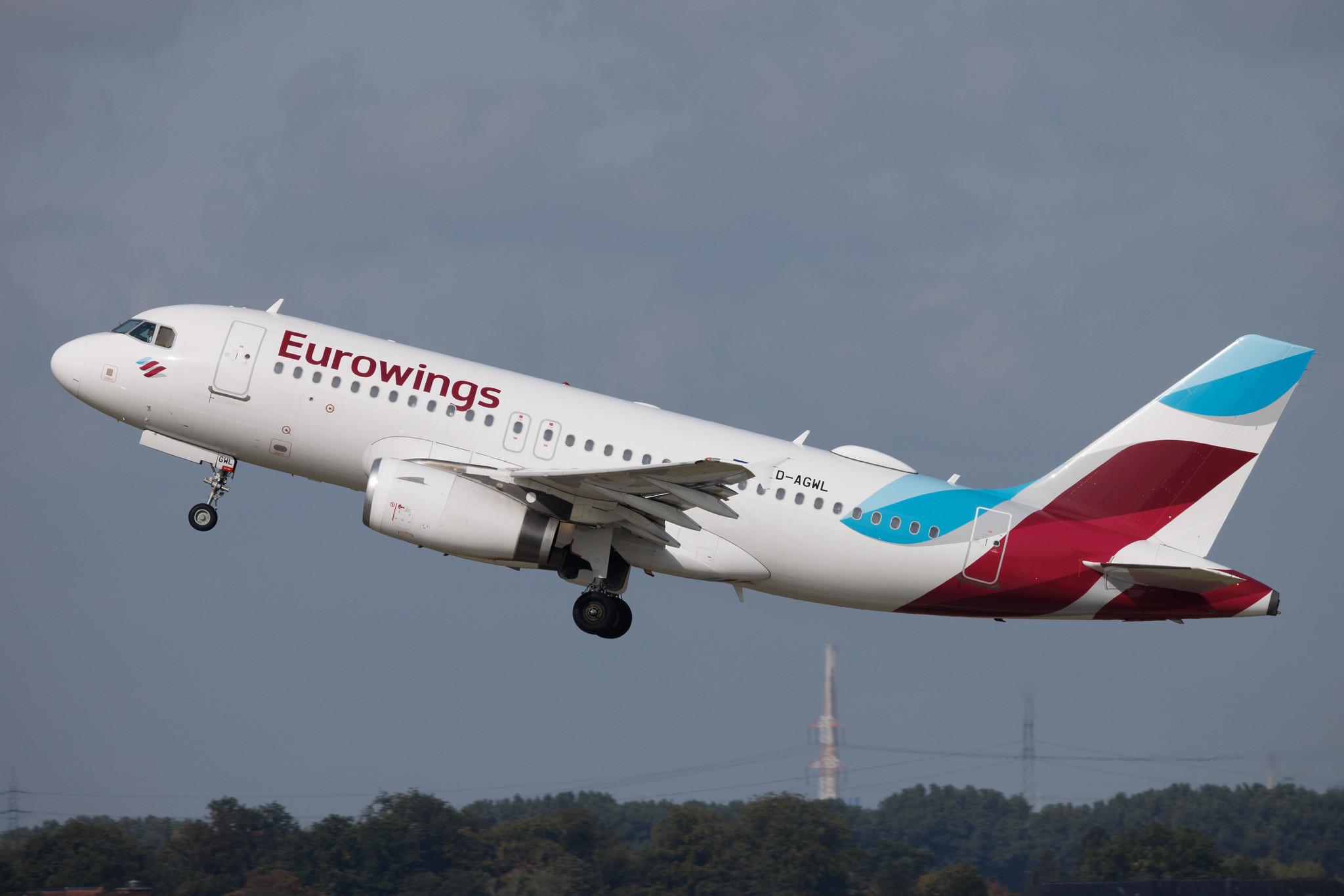 Düsseldorf Airport: Eurowings (EW / EWG) | Airbus A319-132 A319 | D-AGWL | MSN 3534