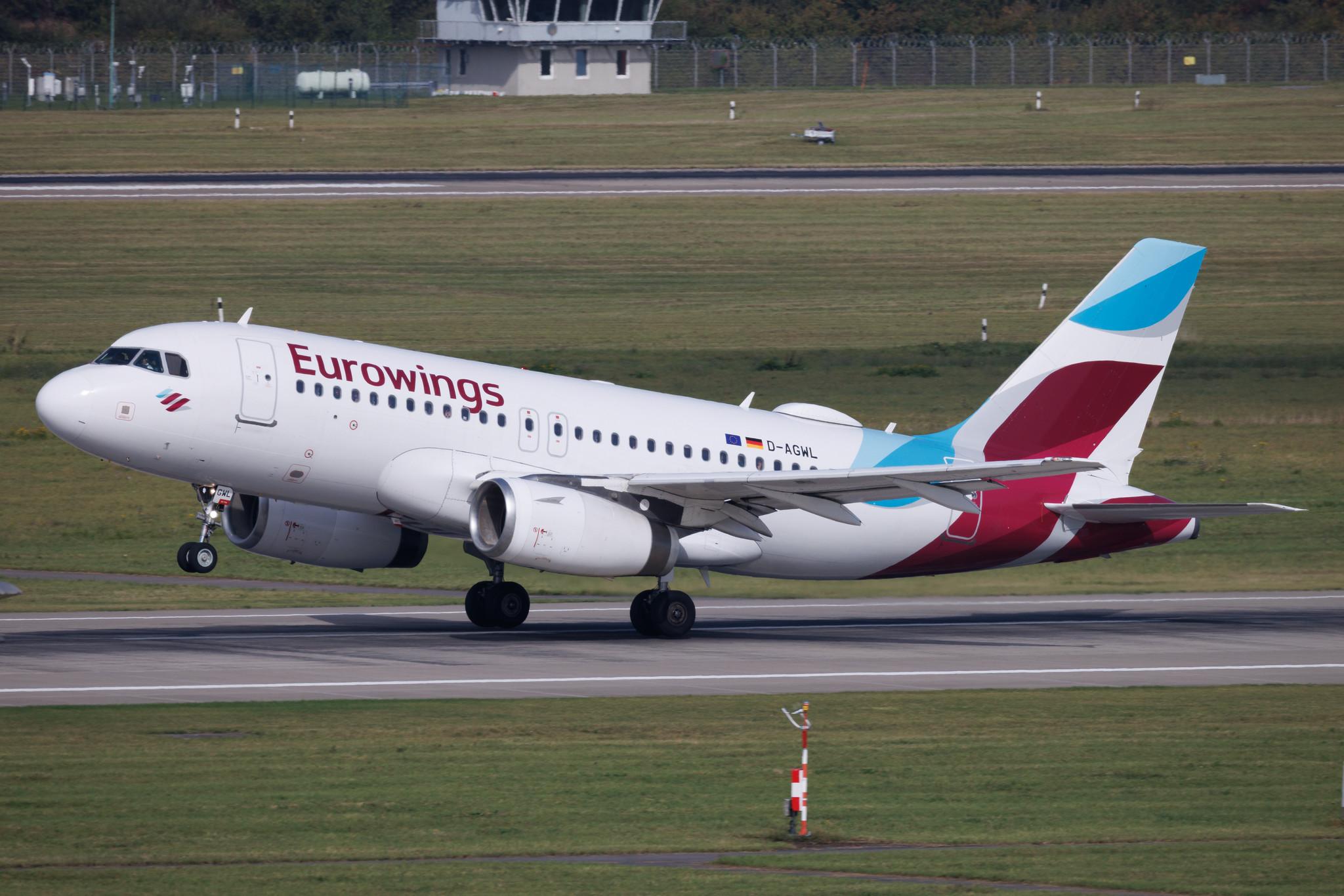 Düsseldorf Airport: Eurowings (EW / EWG) | Airbus A319-132 A319 | D-AGWL | MSN 3534