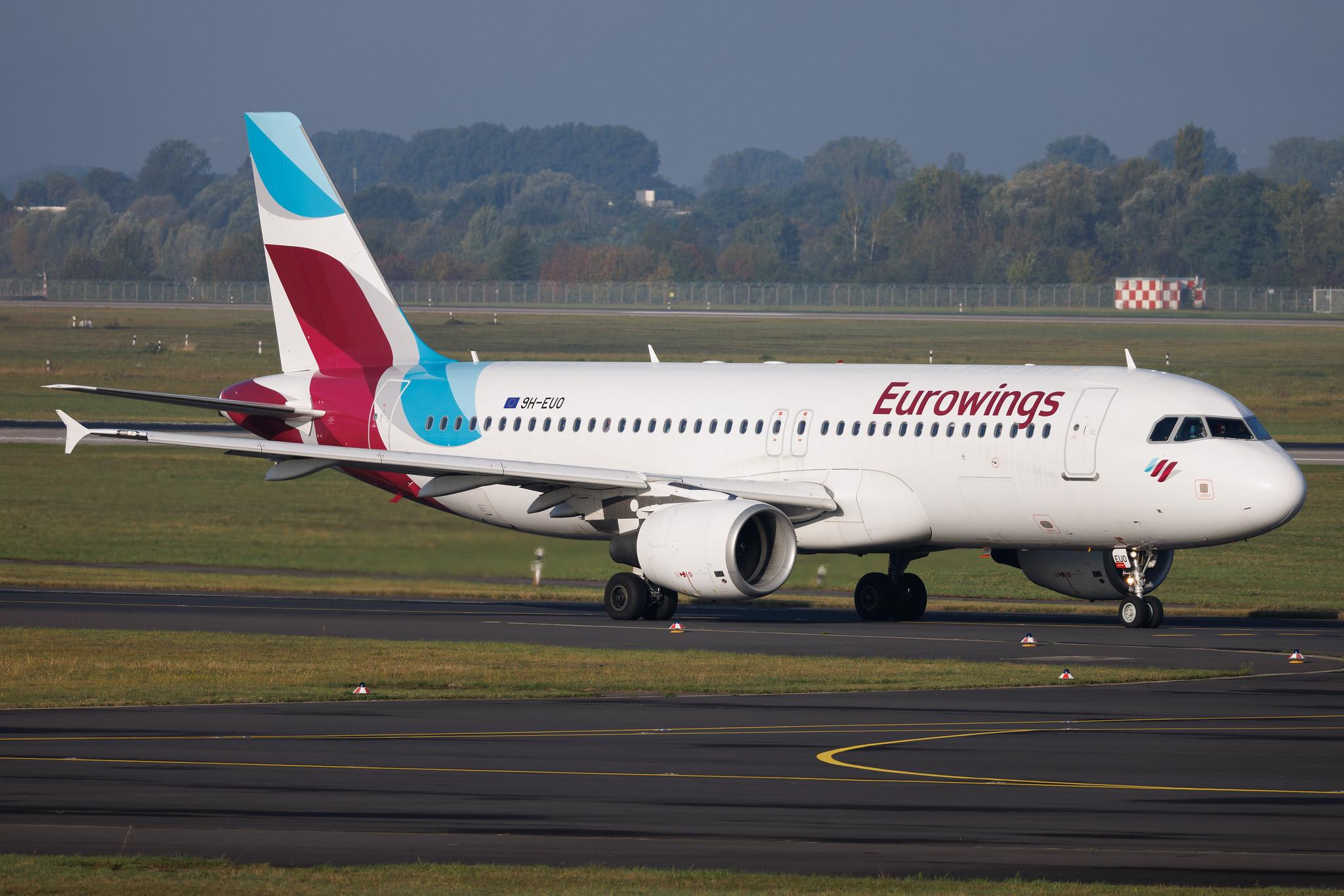 Düsseldorf Airport: Eurowings (EW / EWG) | Operator: Eurowings Europe | Airbus A320-214 A320 | 9H-EUO | MSN 03516