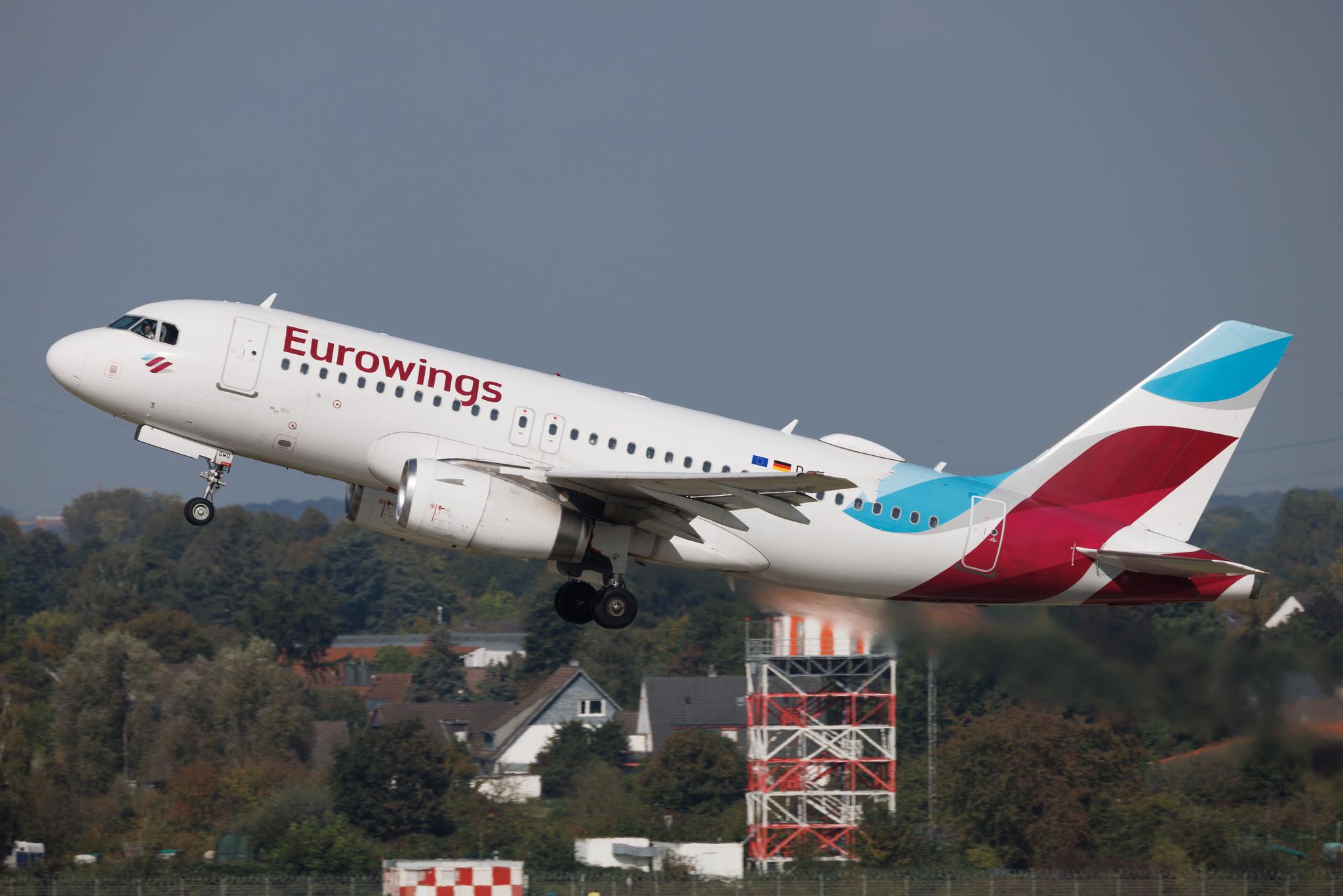 Düsseldorf Airport: Eurowings (EW / EWG) | Airbus A319-132 A319 | D-AGWO | MSN 4166