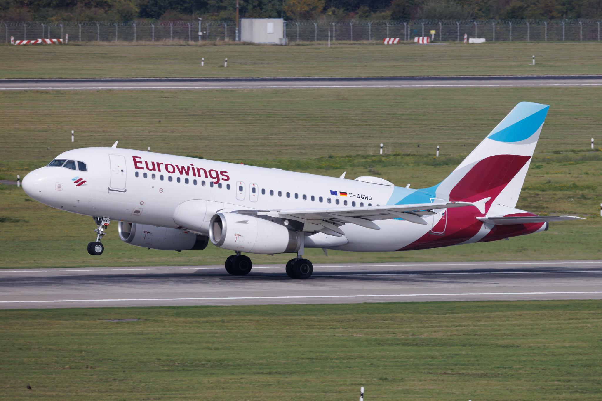 Düsseldorf Airport: Eurowings (EW / EWG) | Airbus A319-132 A319 | D-AGWJ | MSN 03375
