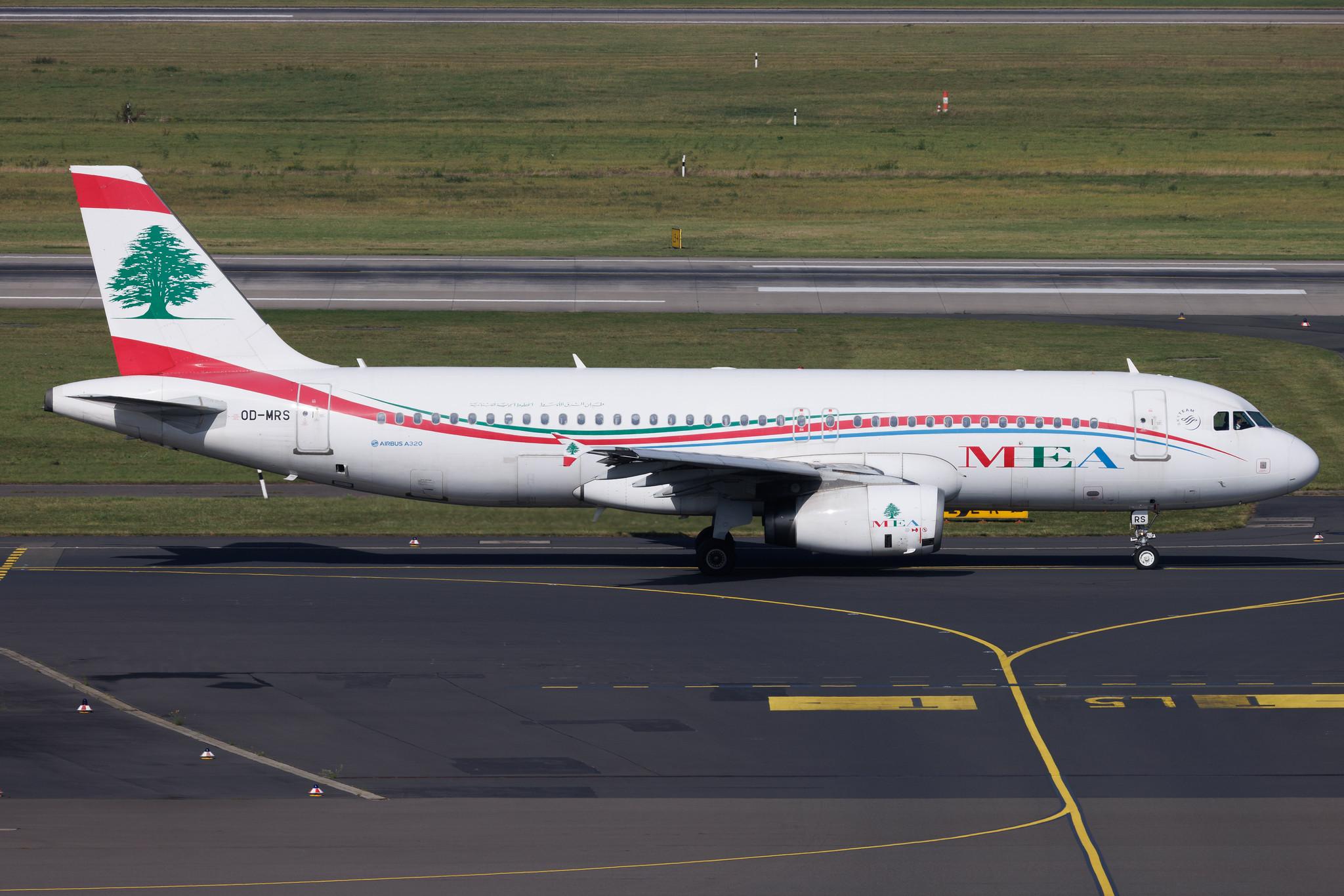 Düsseldorf Airport: MEA (ME / MEA) | Airbus A320-232 A320 | OD-MRS | MSN 03804