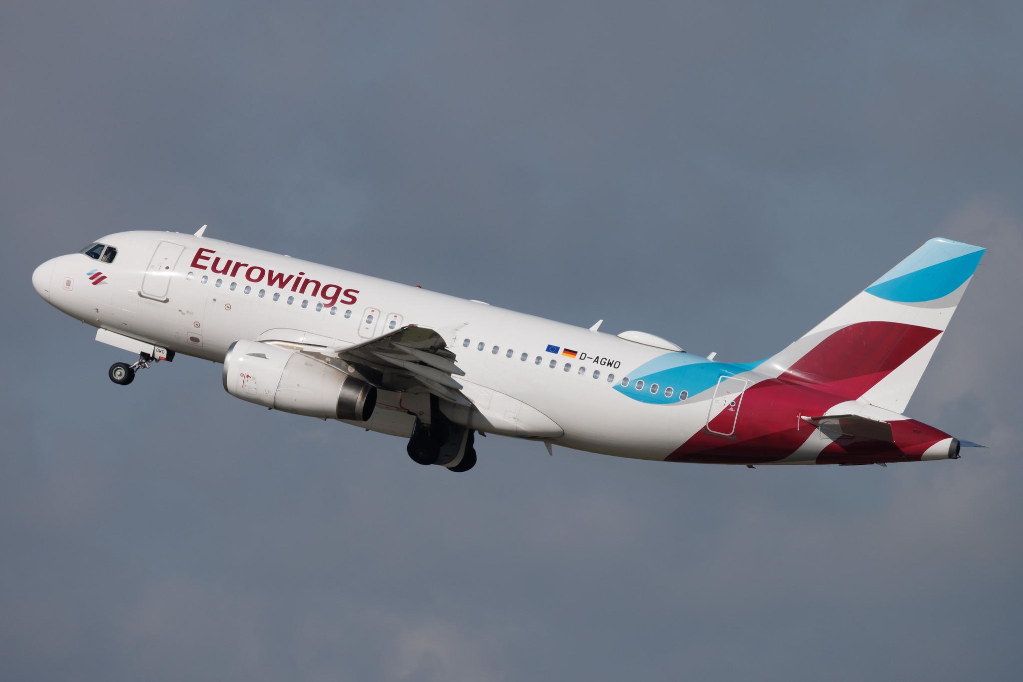 Düsseldorf Airport: Eurowings (EW / EWG) | Airbus A319-132 A319 | D-AGWO | MSN 4166