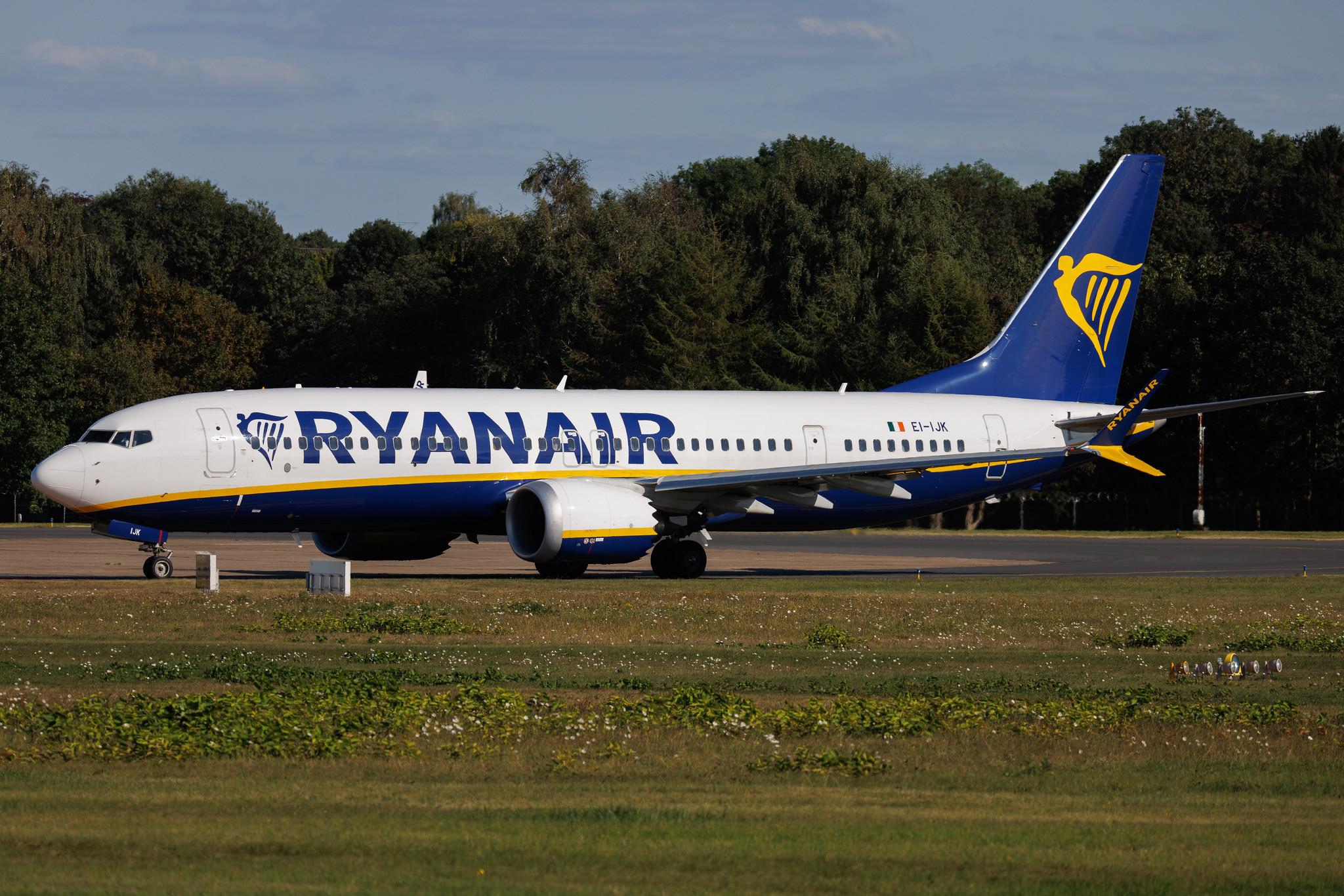 Hamburg Airport: Ryanair (FR / RYR) | Boeing 737 MAX 8-200 B38M | EI-IJK | MSN 67111