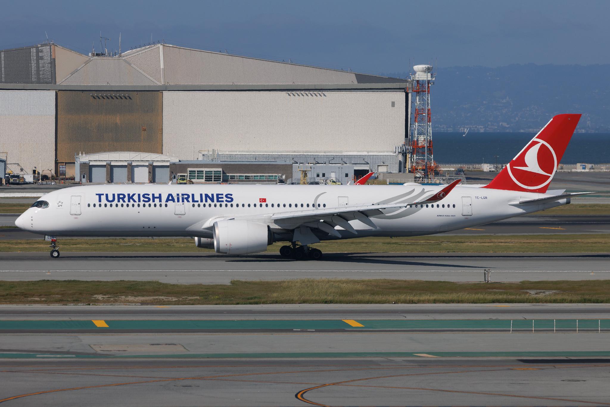 San Francisco International Airport: Turkish Airlines (TK / THY) | Airbus A350-941 A359 | TC-LGR | MSN 651