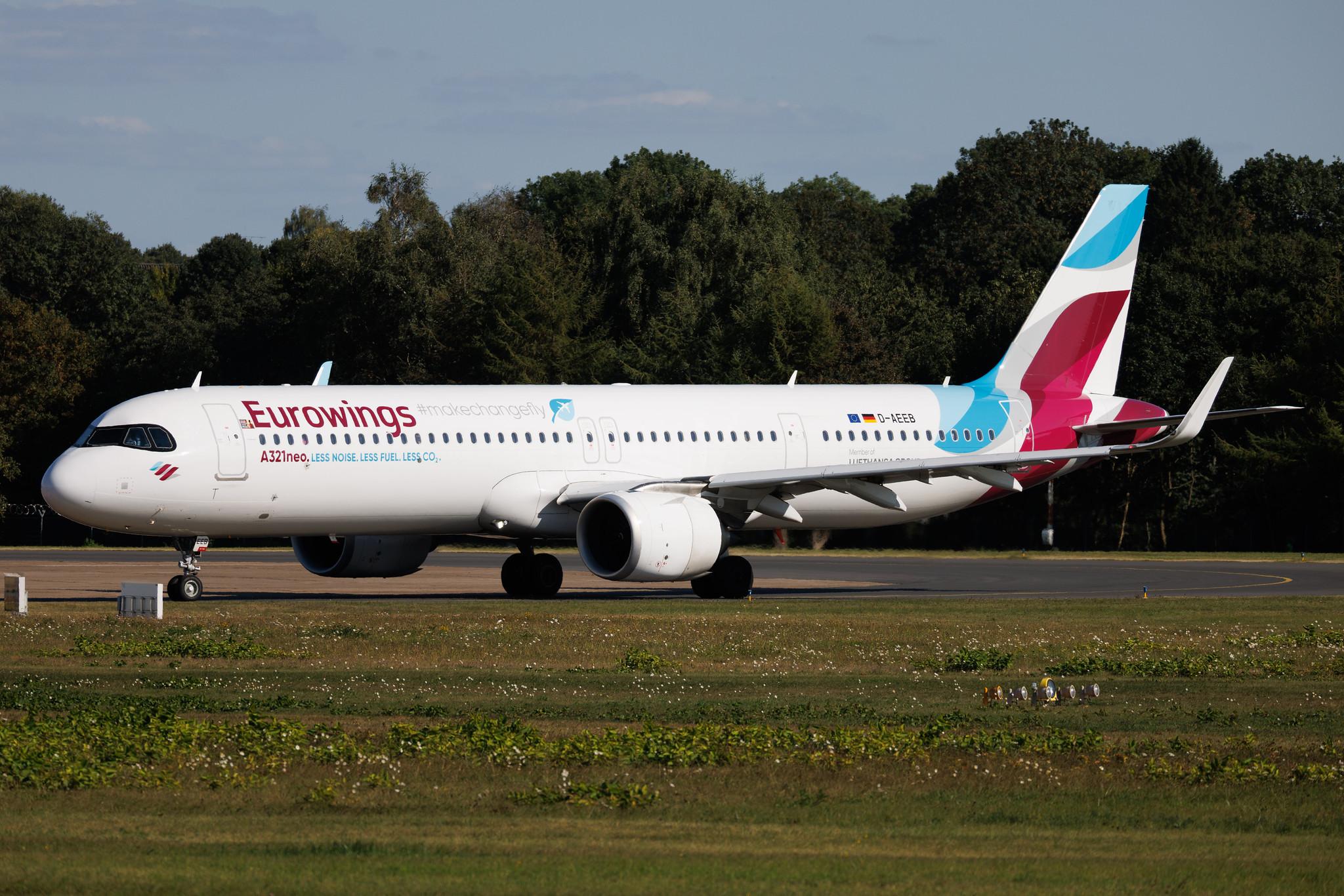 Hamburg Airport: Eurowings (EW / EWG) | Airbus A321-251NX A21N | D-AEEB | MSN 11448