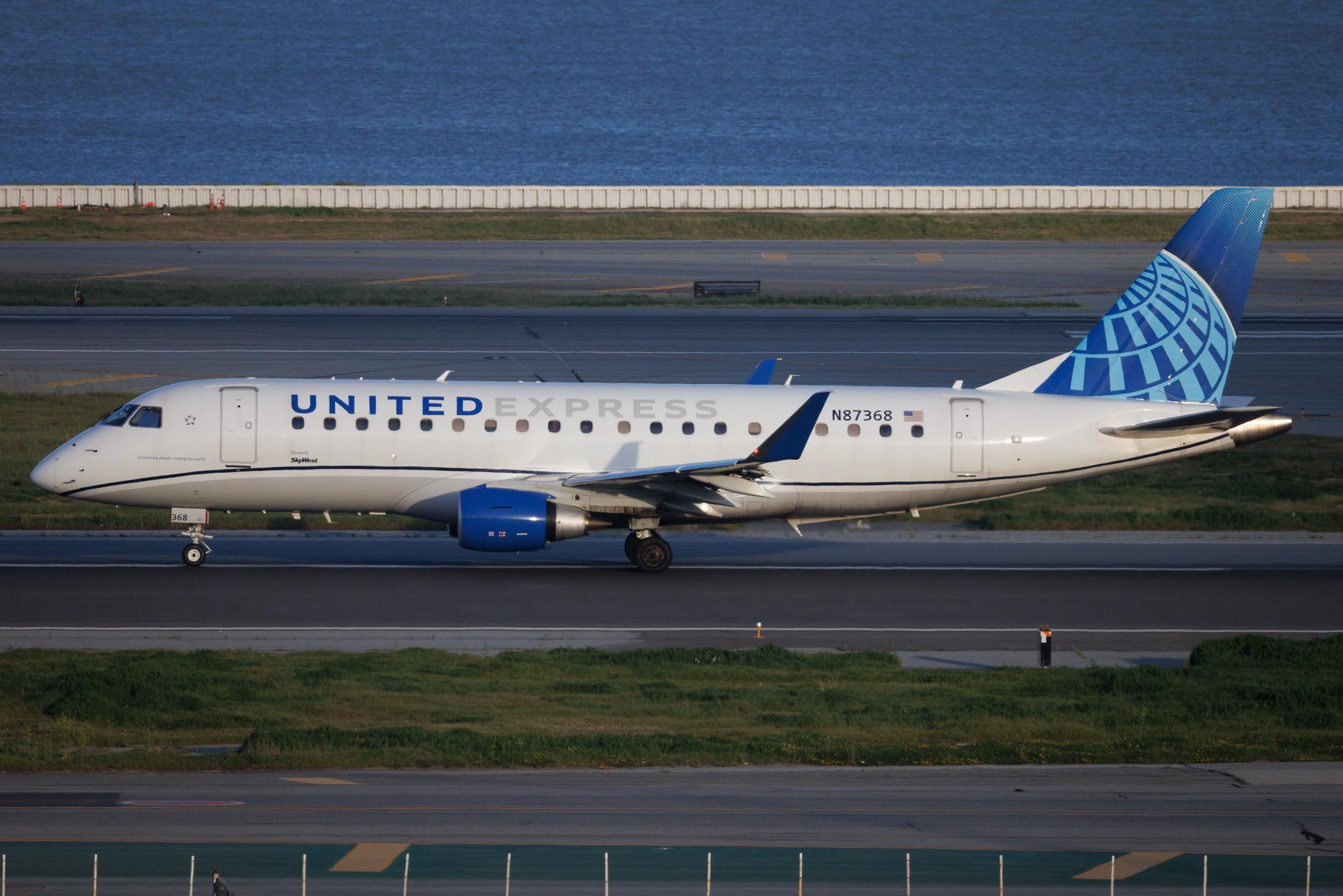 San Francisco International Airport: United Express (UA / UAL) | Operator: SkyWest Airlines | Embraer E175LL E75L | N87368 | MSN 17000862