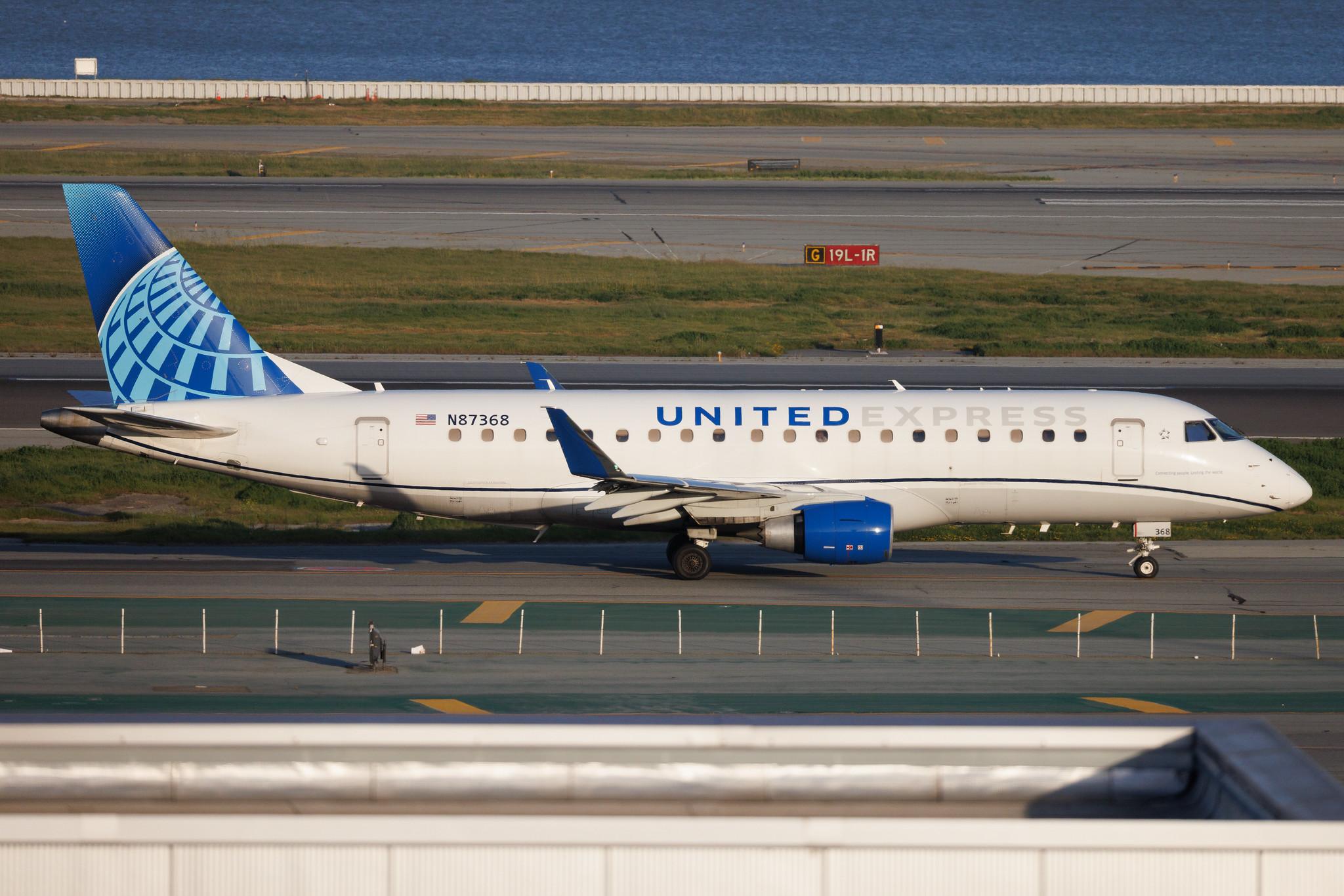 San Francisco International Airport: United Express (UA / UAL) | Operator: SkyWest Airlines | Embraer E175LL E75L | N87368 | MSN 17000862