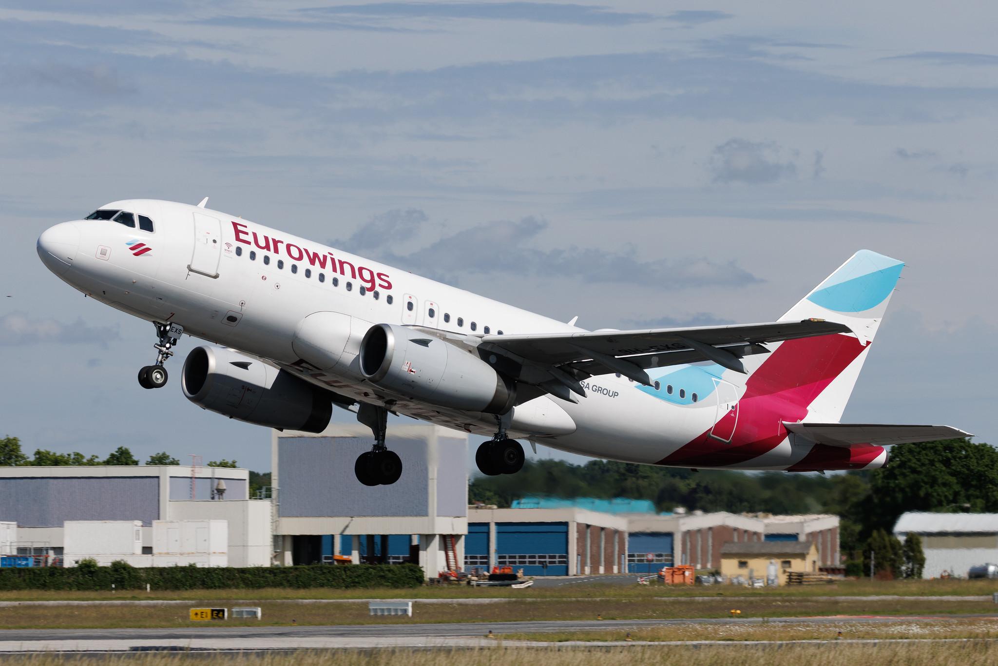 Hamburg Airport: Eurowings (EW / EWG) | Operator: Eurowings Europe | Airbus A319-132 A319 | 9H-EXS | MSN 04998