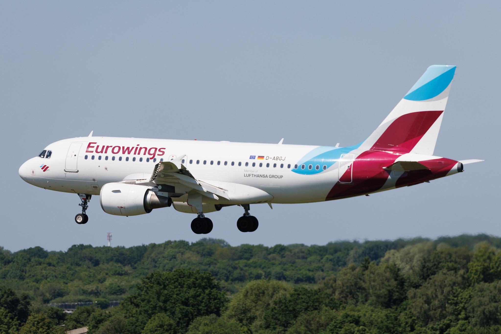 Hamburg Airport: Eurowings (EW / EWG) | Airbus A319-112 A319 | D-ABGJ | MSN 3415