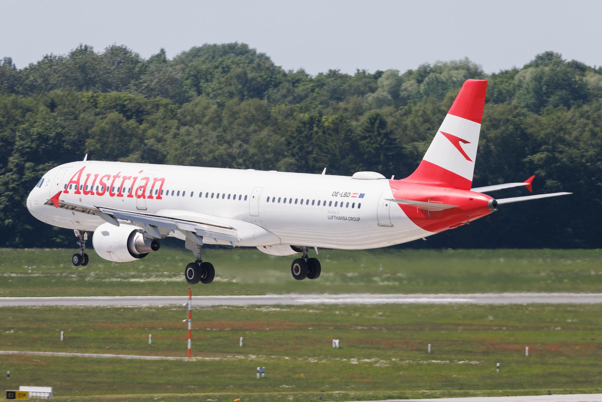 Hamburg Airport: Austrian Airlines (OS / AUA) | Airbus A321-211 A321 | OE-LBD | MSN 0920