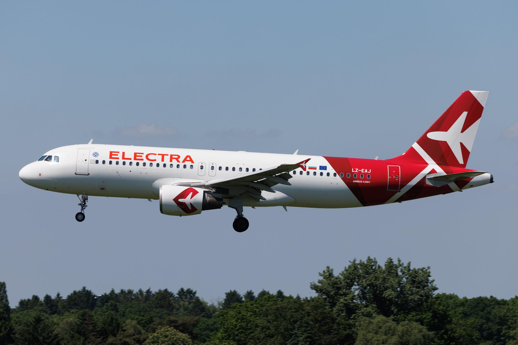 Hamburg Airport: Electra Airways (3E / EAF) | Airbus A320-214 A320 | LZ-EAJ | MSN 01797
