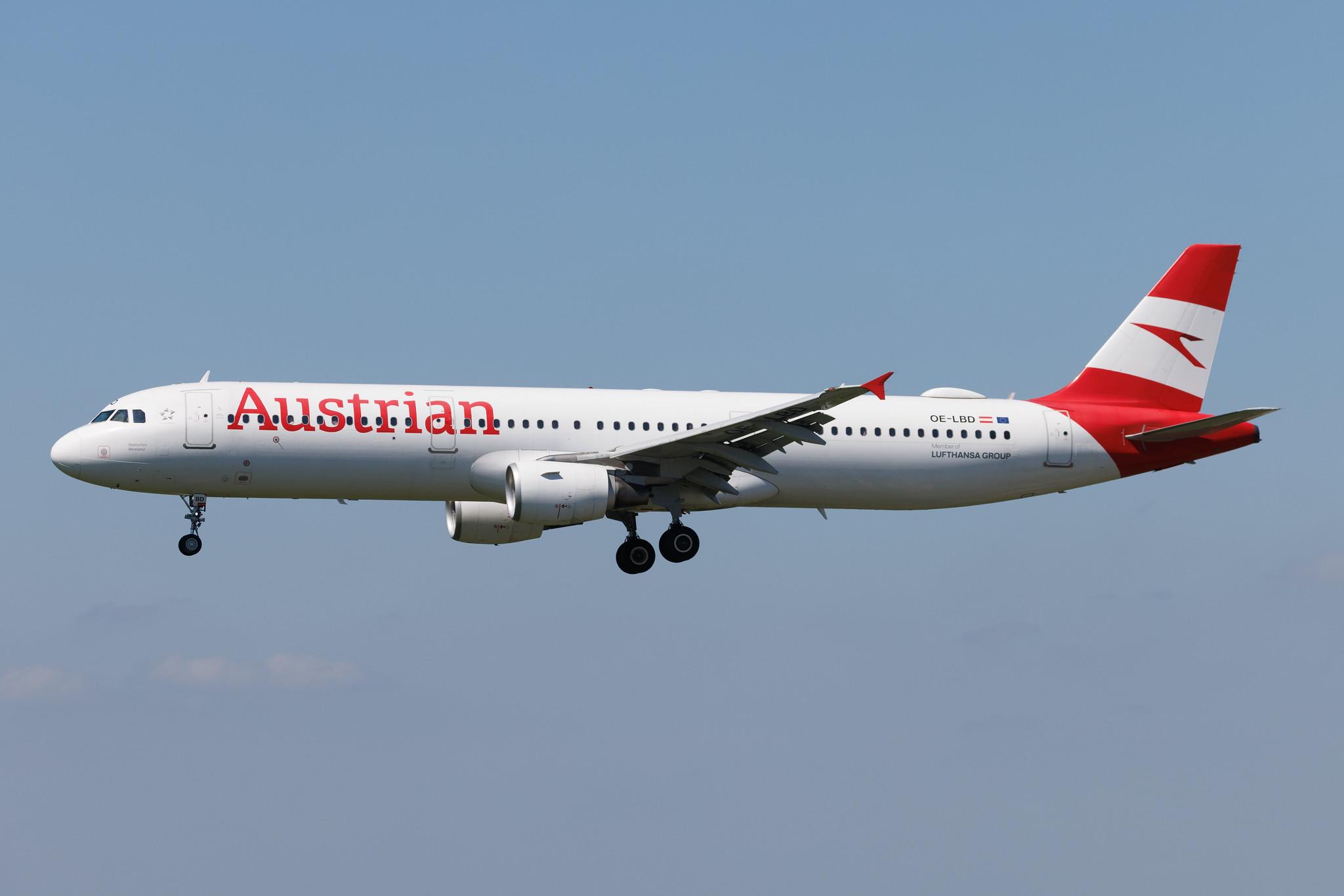 Hamburg Airport: Austrian Airlines (OS / AUA) | Airbus A321-211 A321 | OE-LBD | MSN 0920