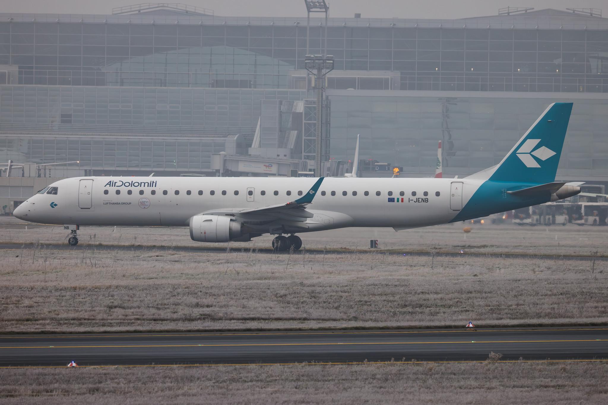 Frankfurt Airport: Air Dolomiti (EN / DLA) | Embraer ERJ-195LR E195 | I-JENB | MSN 19000320