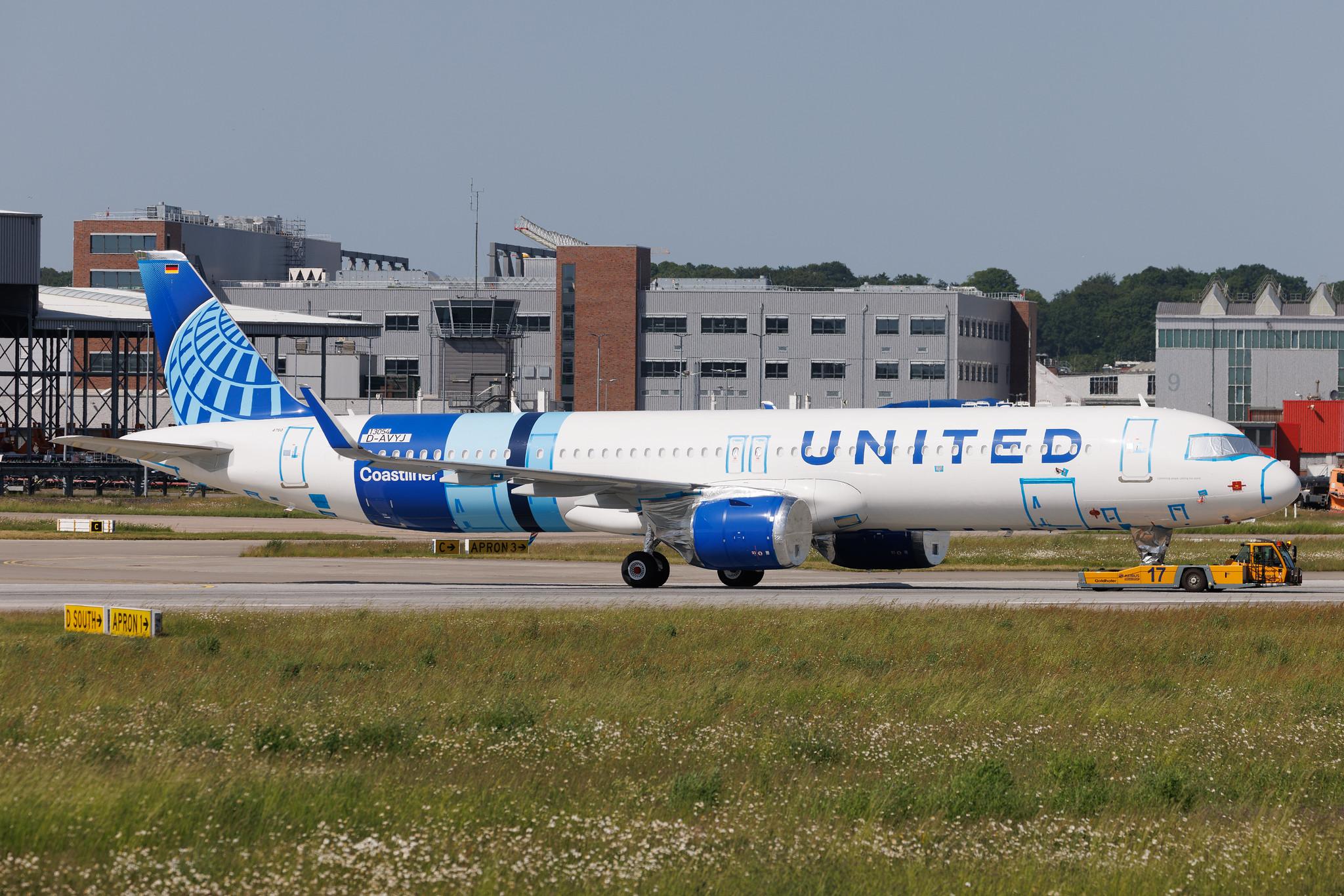 Hamburg Finkenwerder: United Airlines (UA / UAL) | Airbus A321-252NX A21N | D-AVYJ | N94750 | MSN 13054