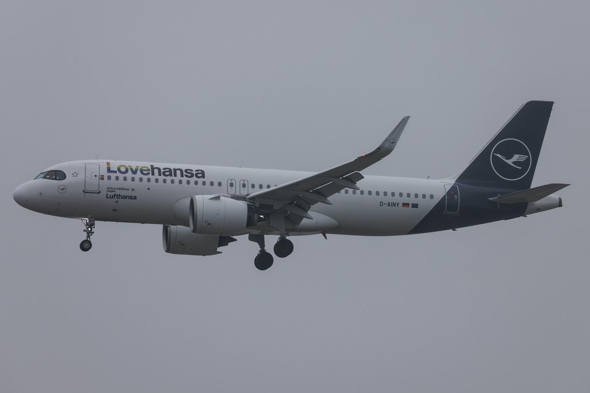 Frankfurt Airport: Lufthansa (LH / DLH) | Livery: Lovehansa Livery | Airbus A320-271N A20N | D-AINY | MSN 9453