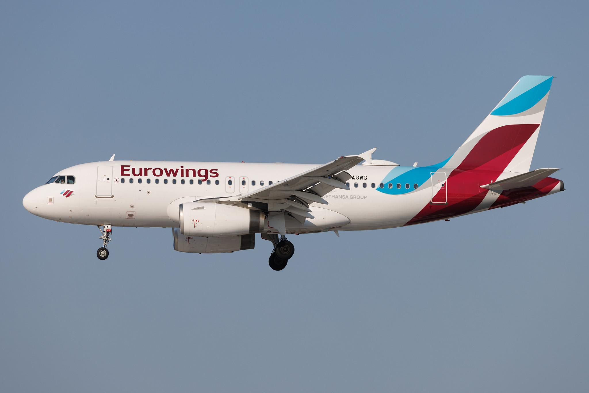Hamburg Airport: Eurowings (EW / EWG) | Airbus A319-132 A319 | D-AGWG | MSN 3193