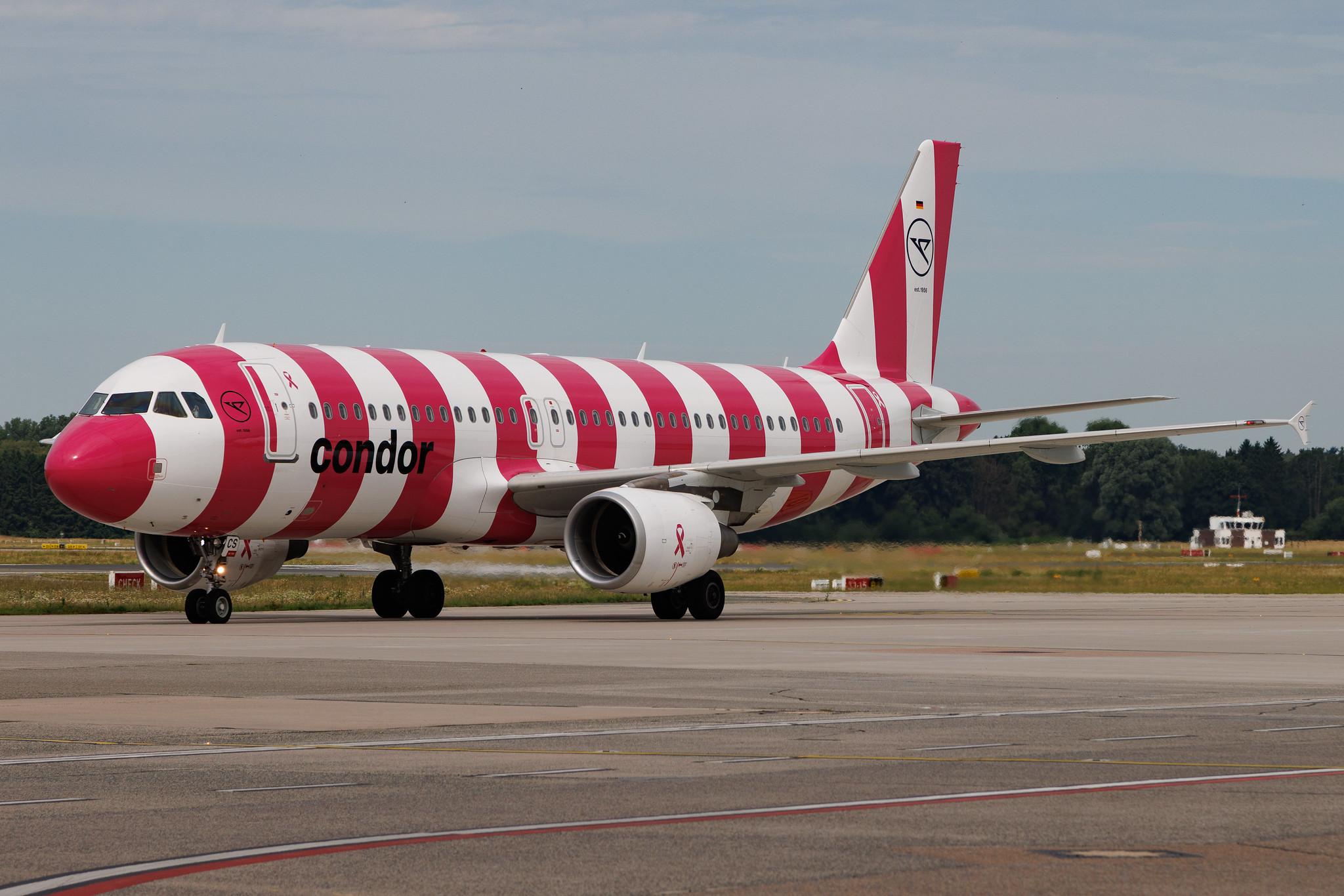 Hamburg Airport: Condor (DE / CFG) | Livery: Breast Cancer Awareness Livery | Airbus A320-214 A320 | D-AICS | MSN 4478