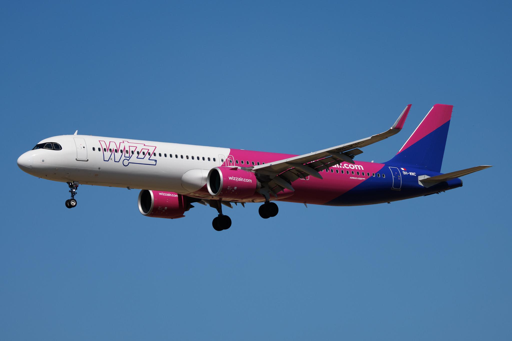 Rome Leonardo da Vinci Fiumicino Airport: Wizz Air (W6 / WZZ) | Operator: Wizz Air Malta | Airbus A321-271NX A21N | 9H-WMC | MSN 12590