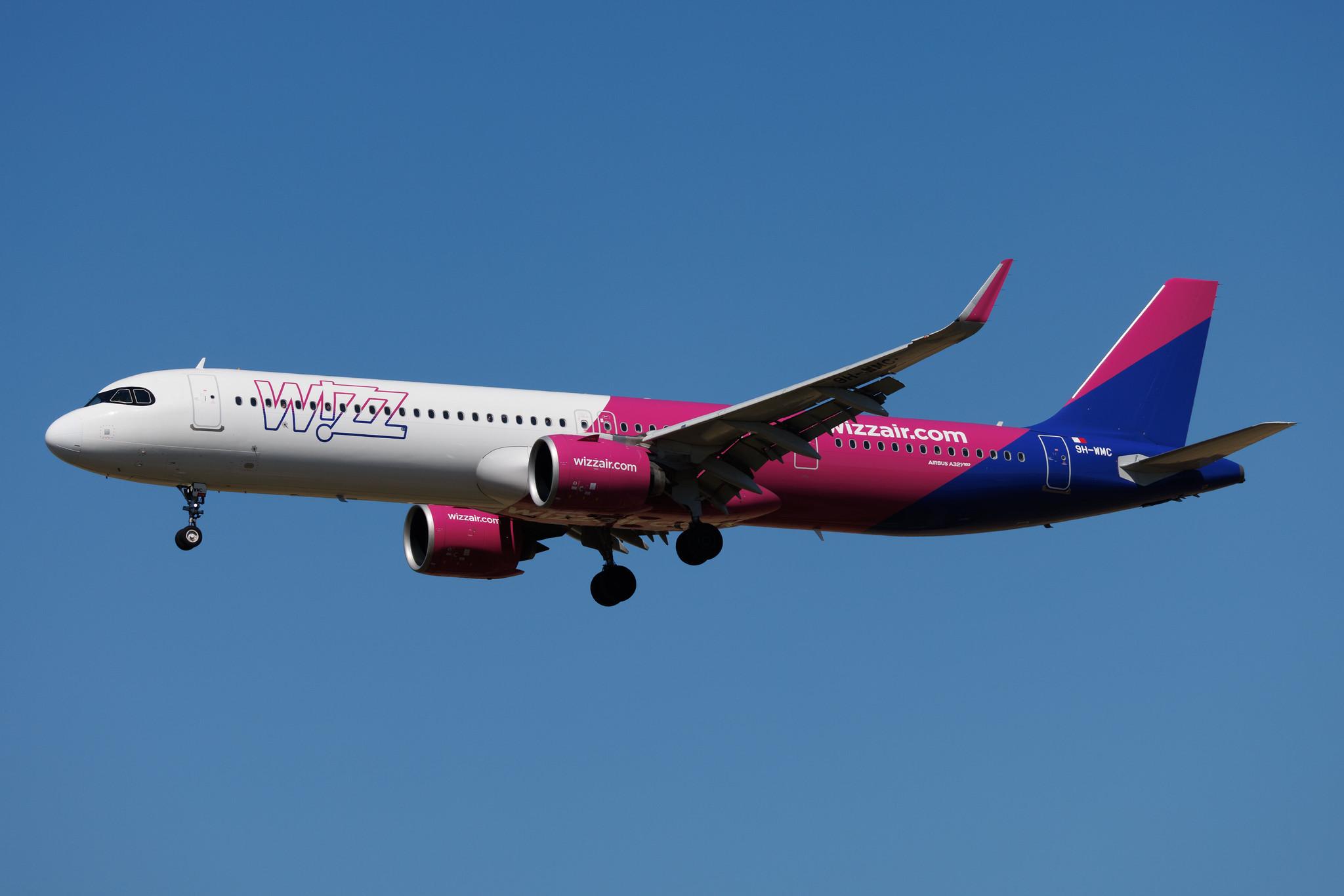 Rome Leonardo da Vinci Fiumicino Airport: Wizz Air (W6 / WZZ) | Operator: Wizz Air Malta | Airbus A321-271NX A21N | 9H-WMC | MSN 12590
